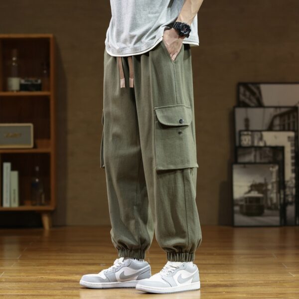 Men's Fall Casual Pants Cotton Sweat Pants American Style Loose - Image 6