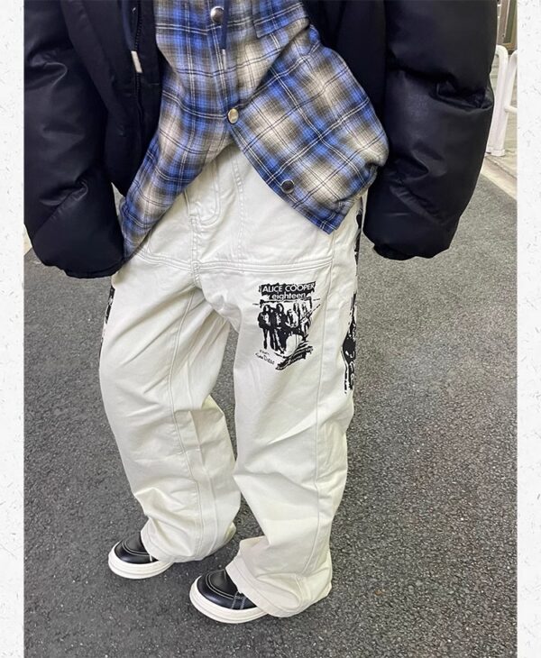 Hip Hop Print Jeans Men's Spring - Image 7