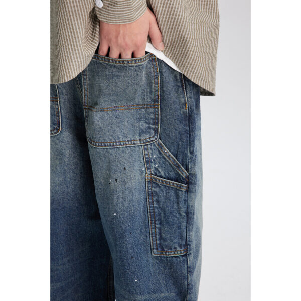 Spring New Versatile Loose Straight Washed Jeans - Image 2