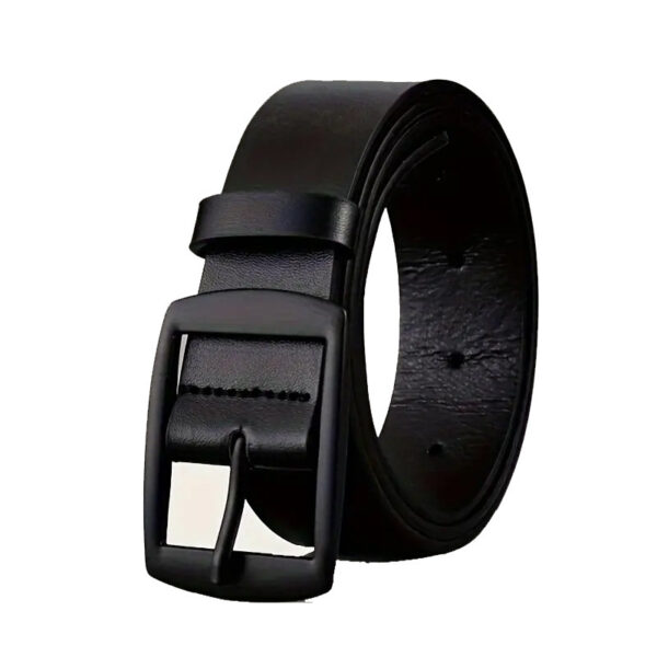 All-matching Pin Buckle Microfiber Eyelet Men And Women Belt - Image 2