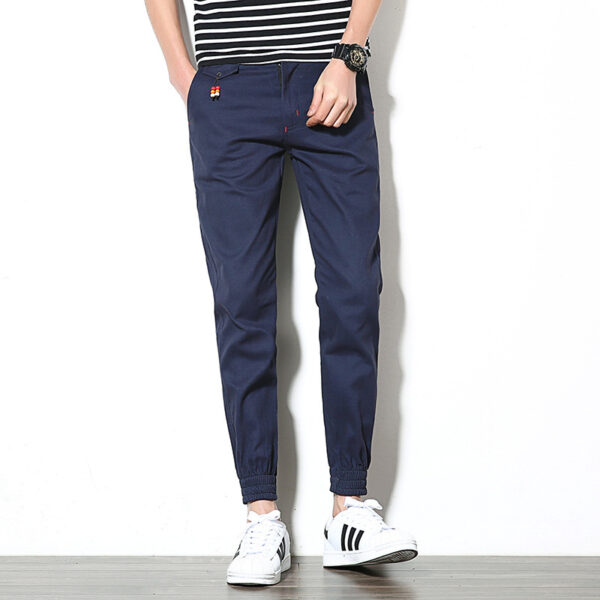 Men's Ankle-length Ankle-length Pants Slim-fit Lace-up Beads Harem - Image 9