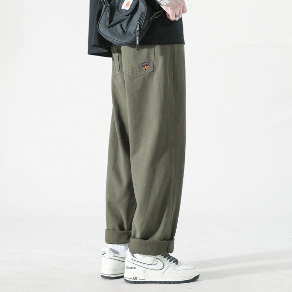 Men's Loose Cargo Pants Straight Casual Trousers - Image 5