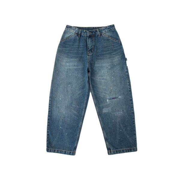 Spring New Versatile Loose Straight Washed Jeans - Image 4