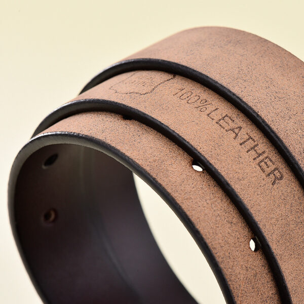 Women's Leather Belt All Match Round Buckle - Image 8