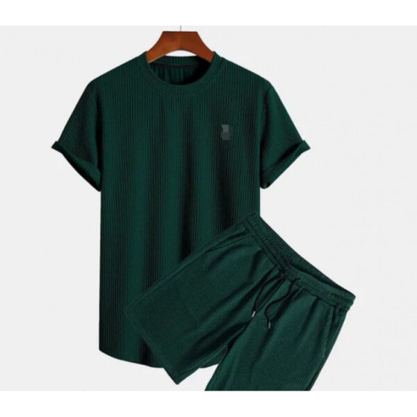 Round Neck Men's Short Sleeve Sports Fashion Loose Two-piece Suit - Image 5