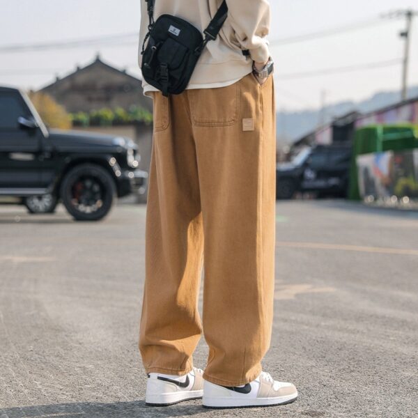 Men's Loose Cargo Pants Straight Casual Trousers - Image 6