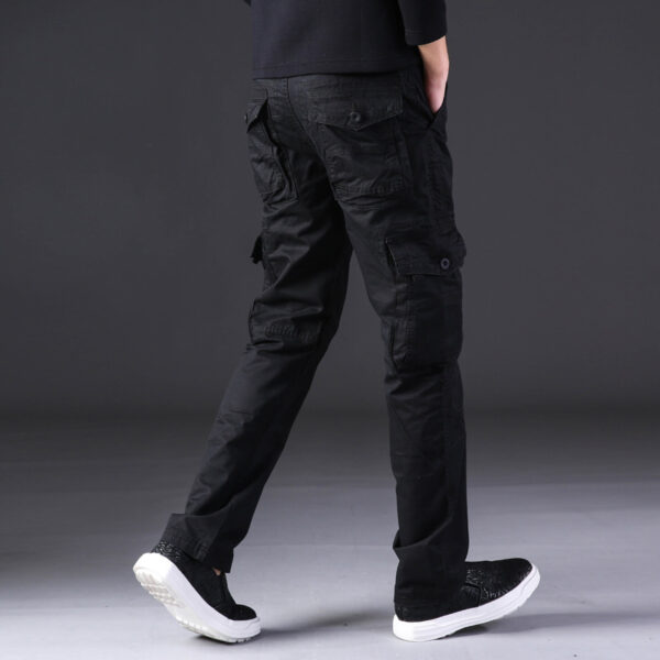 Overalls Men's Outdoor Casual Trousers Pure Cotton Straight Loose Multi-pocket - Image 9