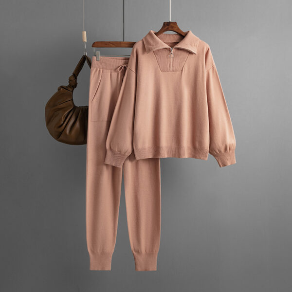 Fashion Casual Knitted Two-piece - Image 4