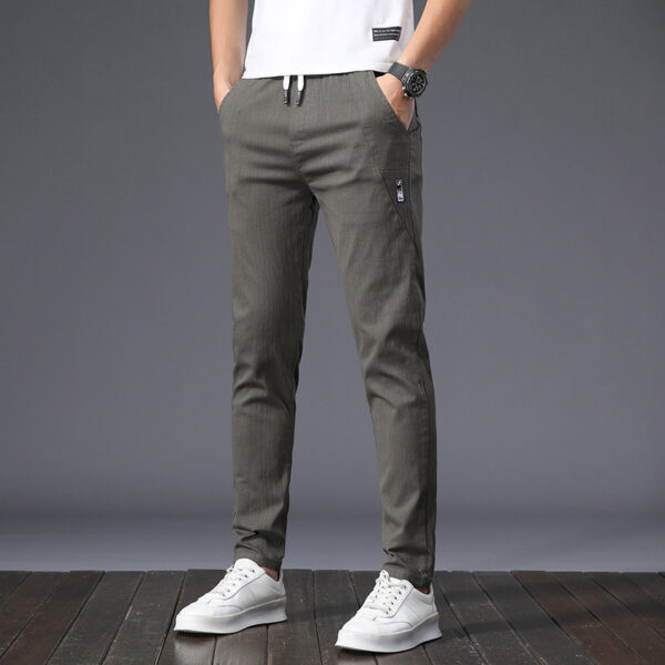 Thin Cool Men's Casual Pants Versatility, Fashion And Personality Slim Straight Breathable - Image 3