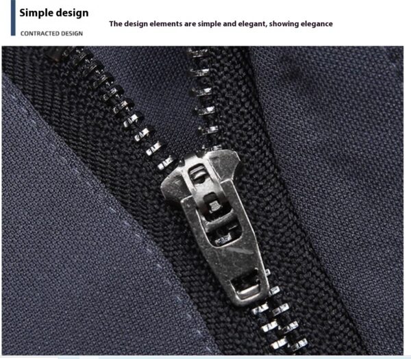 Men's Casual Trousers Elastic Non-ironing Loose Straight Suit Pants - Image 4