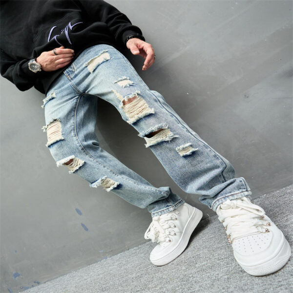 Retro Casual High Street Wide Leg Jeans - Image 3