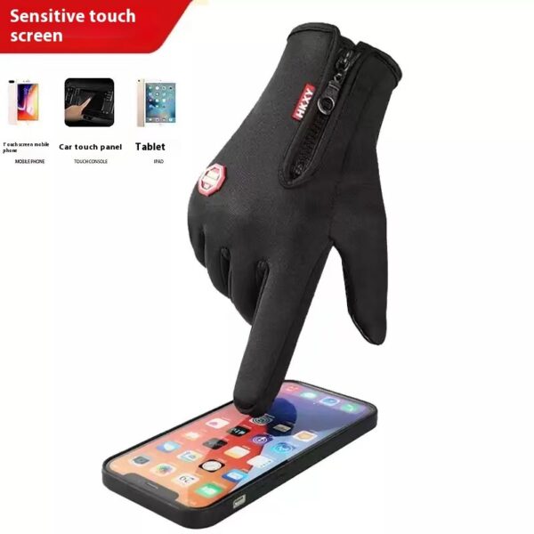 Winter Sports Gloves Men's Non-slip Thick Windproof Finger Warm - Image 2