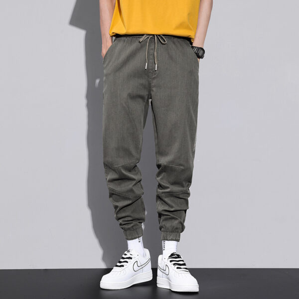 Men's Spring Fashion Brand Loose Tappered Jeans Fashion Stretch - Image 3