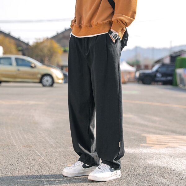 Men's Loose Cargo Pants Straight Casual Trousers - Image 7