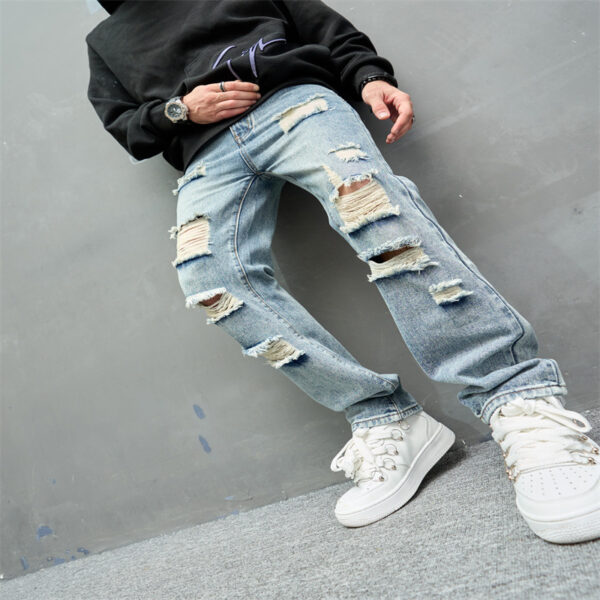 Retro Casual High Street Wide Leg Jeans - Image 6