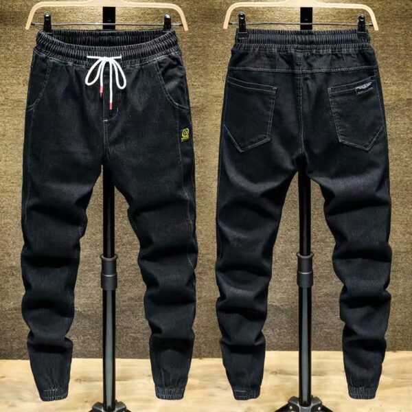 Men's All-matching Work Clothes Large Pocket Ankle-tied Casual Pants - Image 5