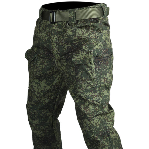 Winter Tactical Pants Men's Fleece-lined Waterproof Shark Skin Soft Shell Tactical Pants - Image 5