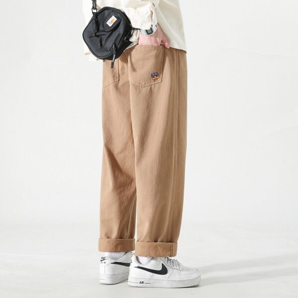 Men's Loose Cargo Pants Straight Casual Trousers - Image 8