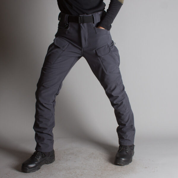 IX7 Shell Tactical Pants Men's Business Shirt Fleece Trousers - Image 5