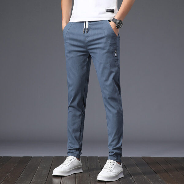 Thin Cool Men's Casual Pants Versatility, Fashion And Personality Slim Straight Breathable - Image 5