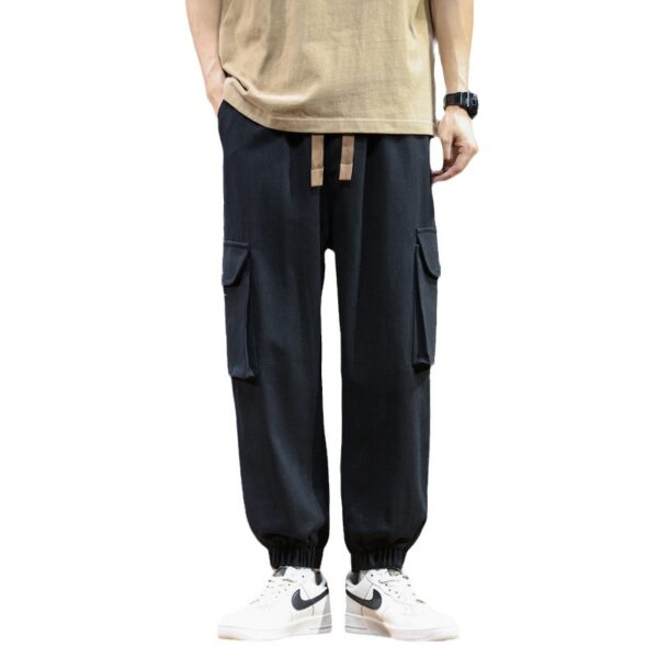Men's Fall Casual Pants Cotton Sweat Pants American Style Loose - Image 4