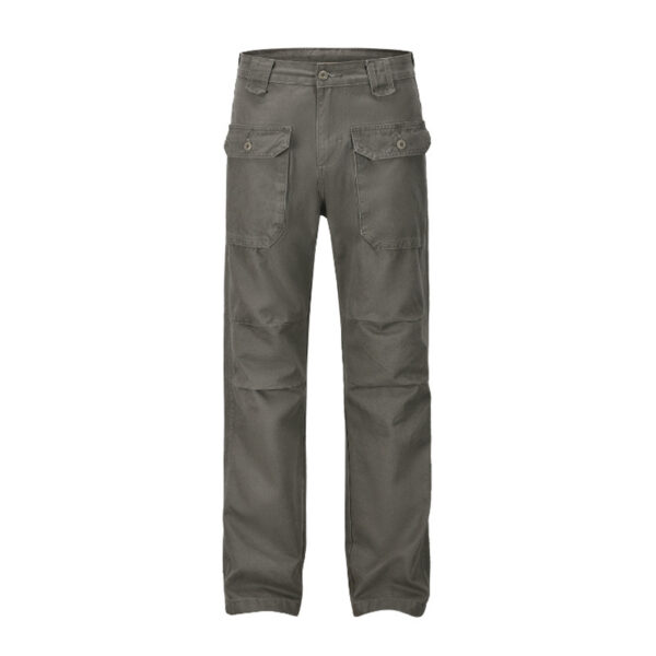 Men's Basic All-matching Trendy Gray-green Overalls Casual Loose Trousers - Image 2