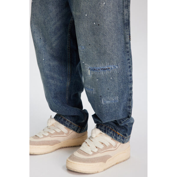 Spring New Versatile Loose Straight Washed Jeans - Image 5