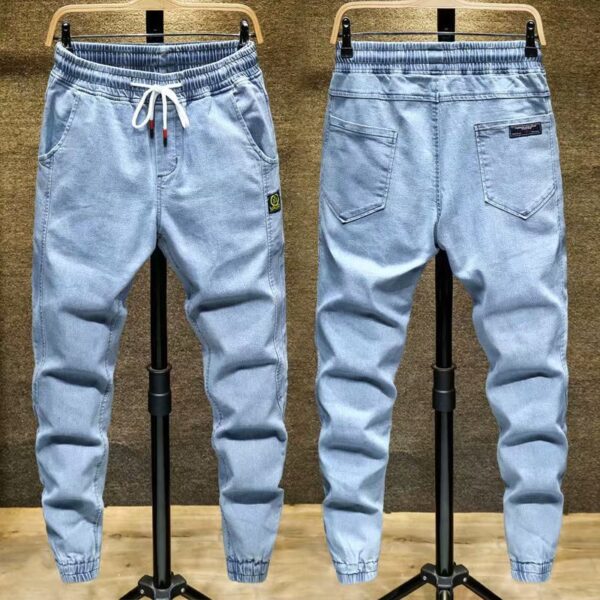 Men's All-matching Work Clothes Large Pocket Ankle-tied Casual Pants - Image 2