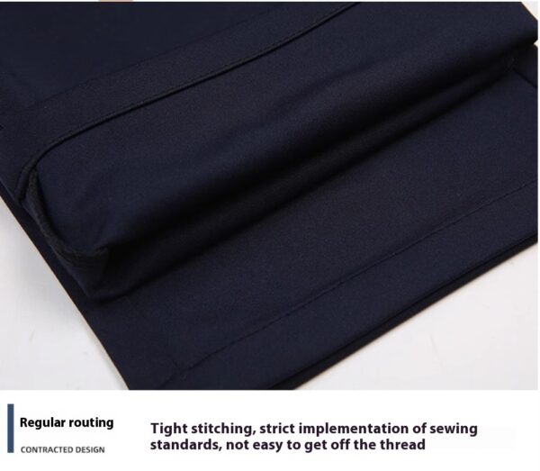 Men's Casual Trousers Elastic Non-ironing Loose Straight Suit Pants - Image 6