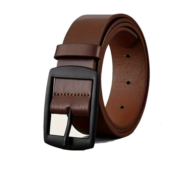All-matching Pin Buckle Microfiber Eyelet Men And Women Belt - Image 6