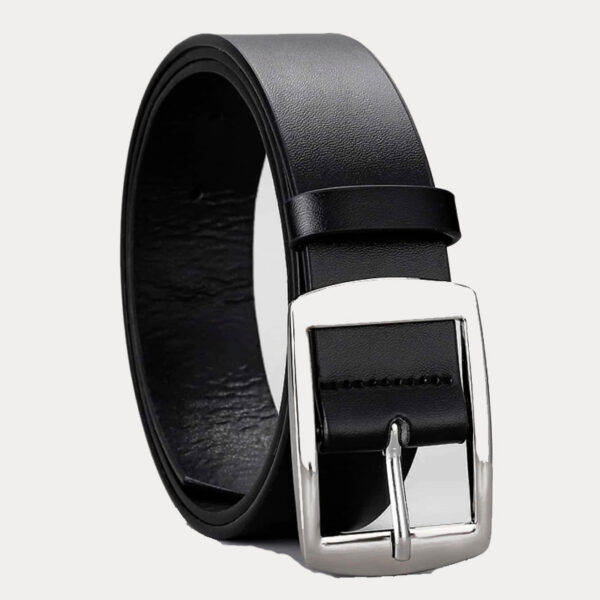 All-matching Pin Buckle Microfiber Eyelet Men And Women Belt - Image 3