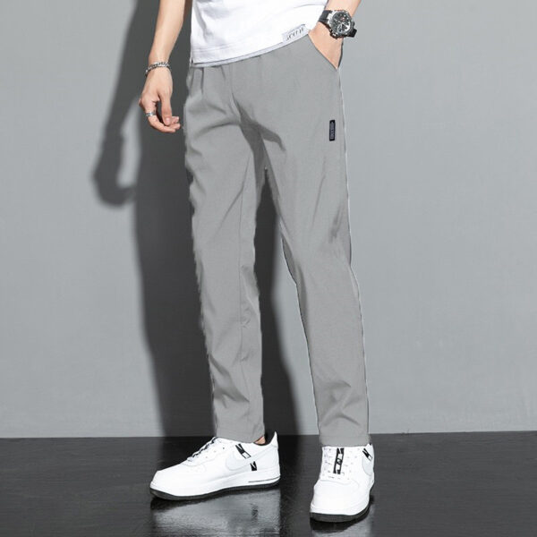 Summer Casual Men's Loose Thin Ice Silk Quick-dry Pants Transparent Pants - Image 3