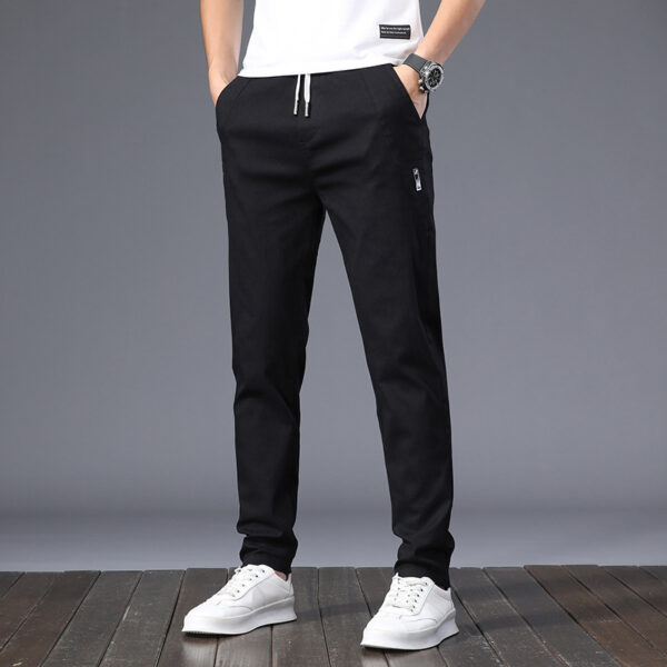 Thin Cool Men's Casual Pants Versatility, Fashion And Personality Slim Straight Breathable - Image 2