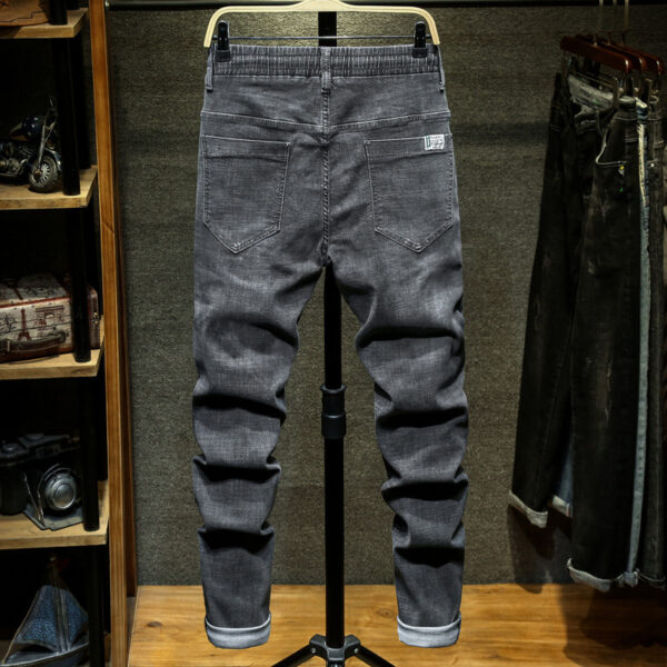 Plus-sized Solid Color Tappered Pants Men - Image 5
