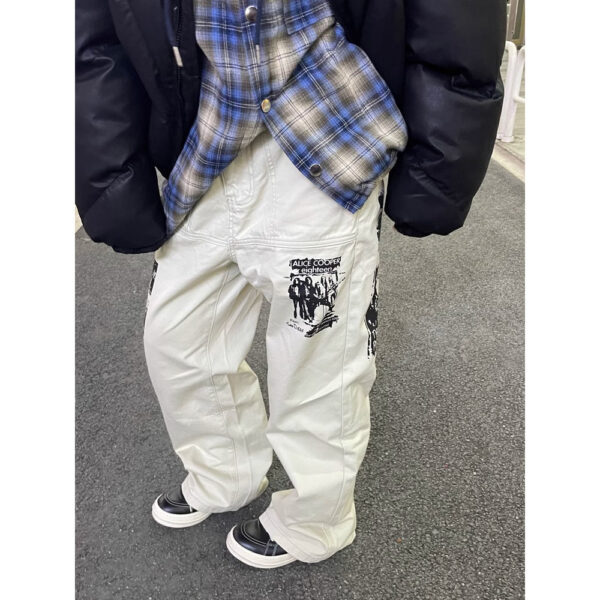 Hip Hop Print Jeans Men's Spring - Image 6