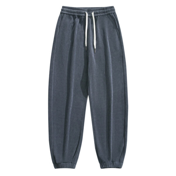 Men's Corduroy Leisure Tappered Loose Track Pants - Image 2