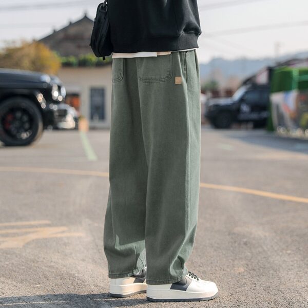 Men's Loose Cargo Pants Straight Casual Trousers - Image 3