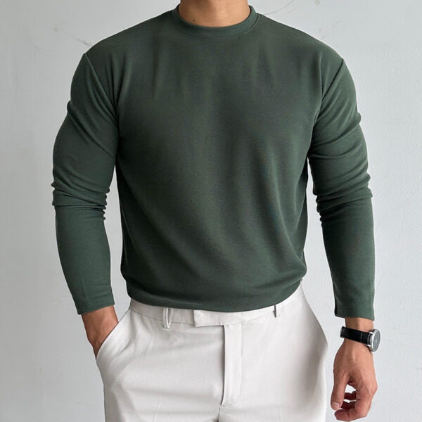 Autumn And Winter Dralon Thickened Men's Undershirt - Image 9