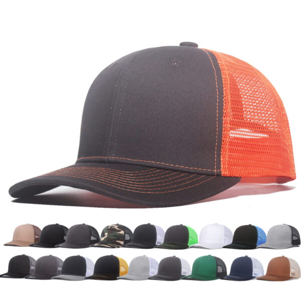 Baseball Slightly Curved Wide Brim Breathable Peaked Cap