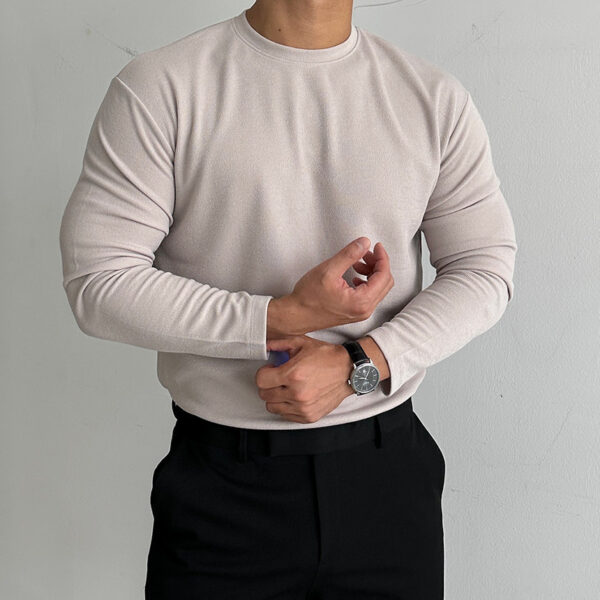 Autumn And Winter Dralon Thickened Men's Undershirt - Image 7