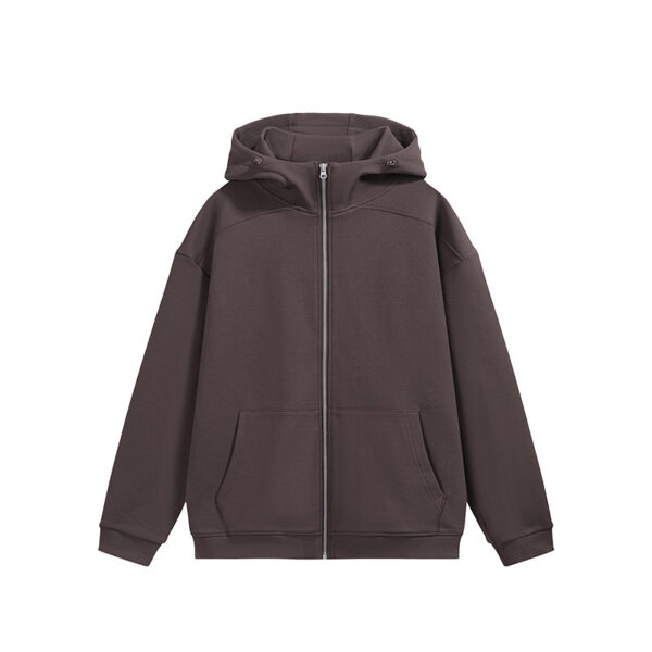 Smart Temperature Control Velvet Zipper Hooded Jacket - Image 6