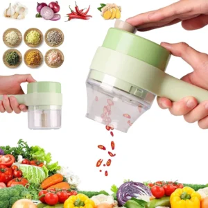 VIANJA 4 in 1 Portable Electric Vegetable Cutter Set