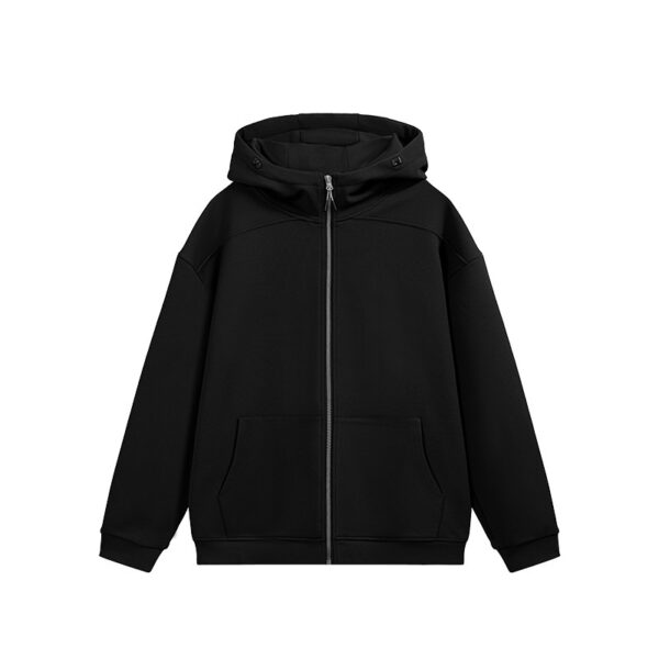 Smart Temperature Control Velvet Zipper Hooded Jacket - Image 7