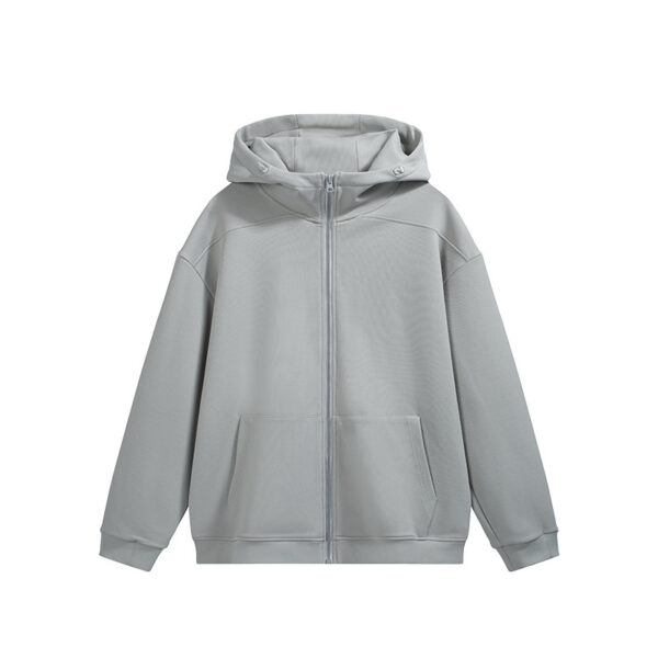 Smart Temperature Control Velvet Zipper Hooded Jacket - Image 9
