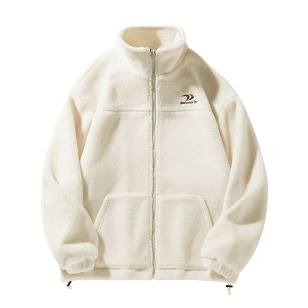Artificial Lamb Wool Cotton-padded Jacket Stand Collar Coat - Image 3