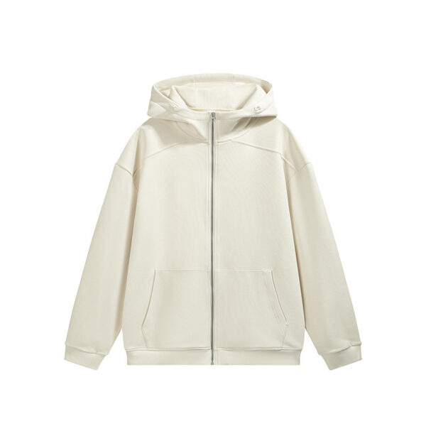 Smart Temperature Control Velvet Zipper Hooded Jacket - Image 5