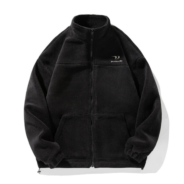 Artificial Lamb Wool Cotton-padded Jacket Stand Collar Coat - Image 6