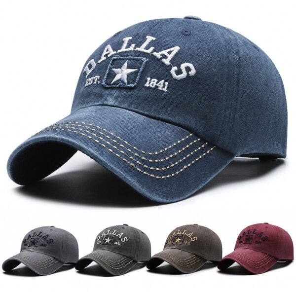 Soft Top Washed-out Vintage Coating Cloth Peaked Cap