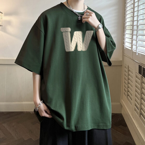 American Retro Cotton Heavy T-shirt Half Sleeve - Image 5