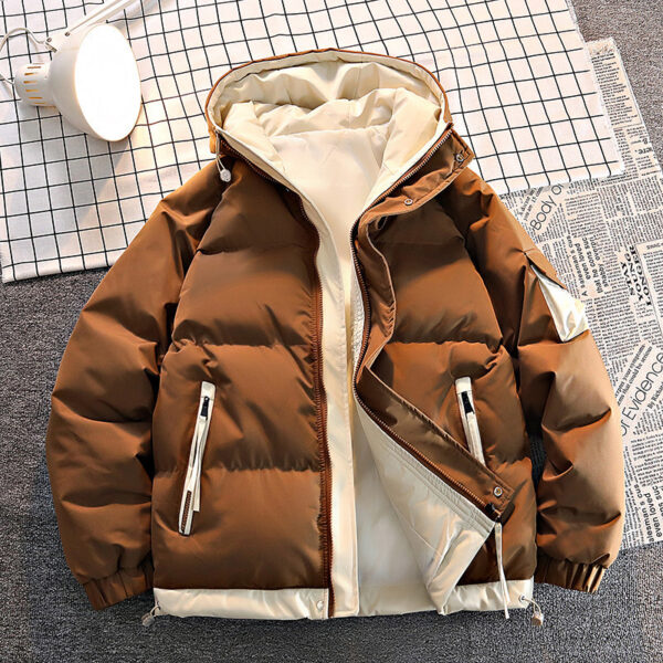 Two-piece Thickened Hooded Trend Couple Coat Men